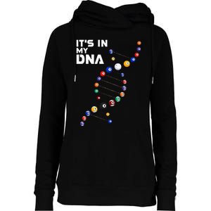 It's In My DNA Pool Billiard Womens Funnel Neck Pullover Hood