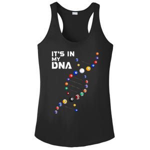 It's In My DNA Pool Billiard Ladies PosiCharge Competitor Racerback Tank