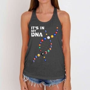 It's In My DNA Pool Billiard Women's Knotted Racerback Tank