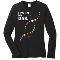 It's In My DNA Pool Billiard Ladies Long Sleeve Shirt