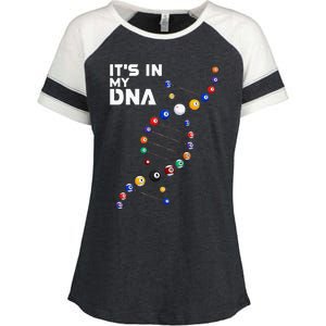 It's In My DNA Pool Billiard Enza Ladies Jersey Colorblock Tee