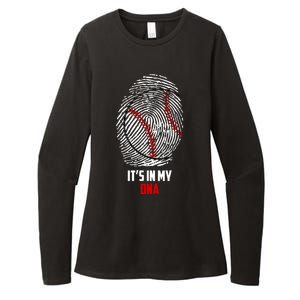 It's In My DNA Baseball Womens CVC Long Sleeve Shirt