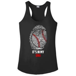 It's In My DNA Baseball Ladies PosiCharge Competitor Racerback Tank