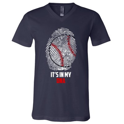 It's In My DNA Baseball V-Neck T-Shirt