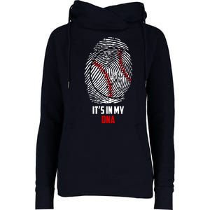 It's In My DNA Baseball Womens Funnel Neck Pullover Hood