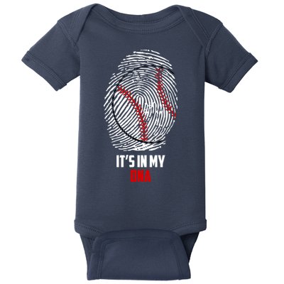 It's In My DNA Baseball Baby Bodysuit