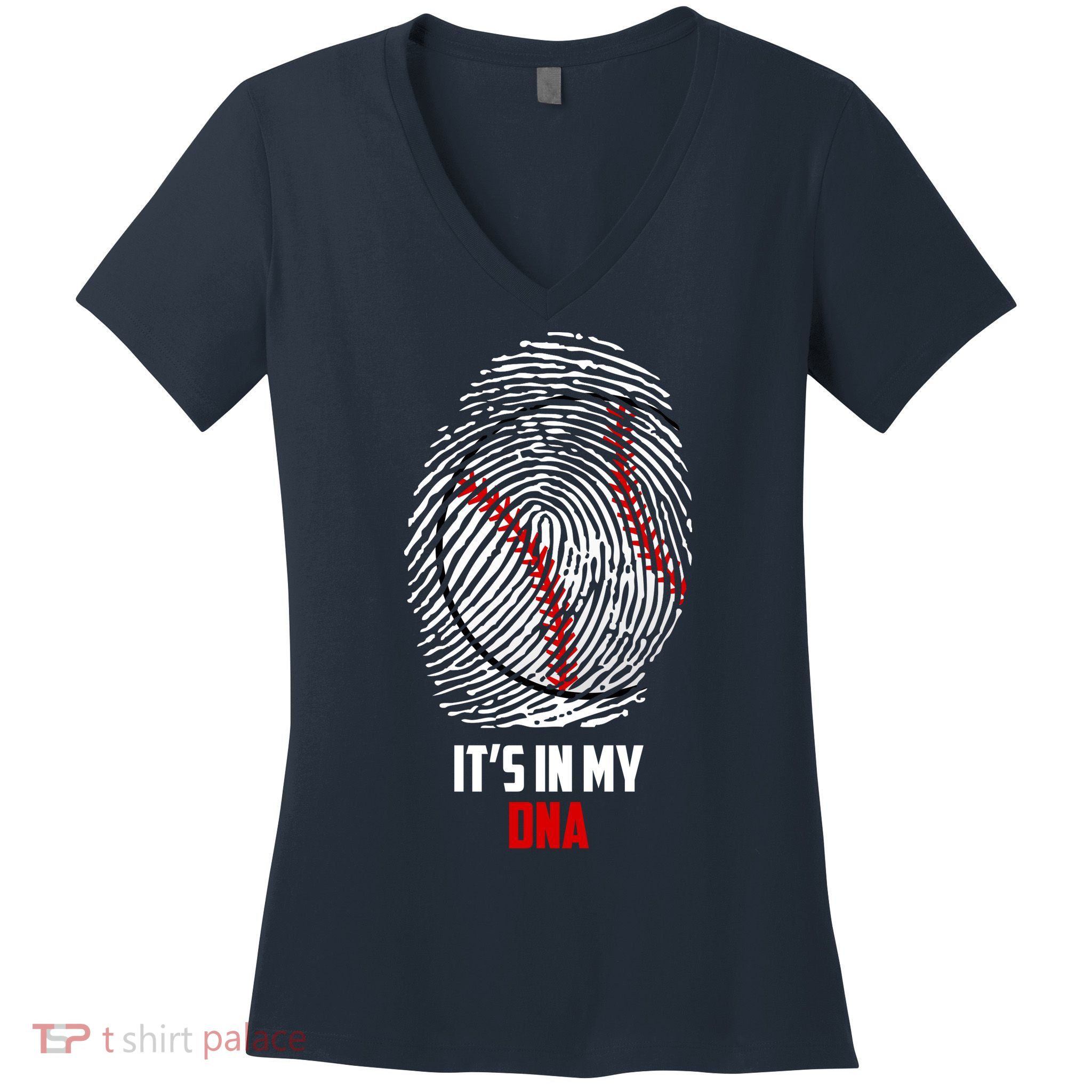 It's In My DNA Baseball Women's V-Neck T-Shirt