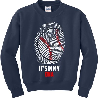 It's In My DNA Baseball Kids Sweatshirt