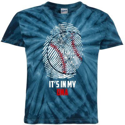 It's In My DNA Baseball Kids Tie-Dye T-Shirt