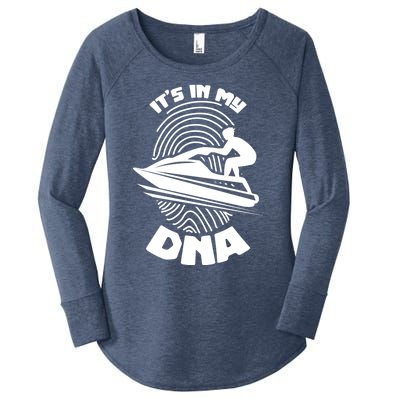 Its In My Dna Jet Skiing Water Sport Jetski Lovers Gift Women's Perfect Tri Tunic Long Sleeve Shirt