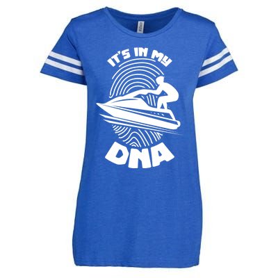 Its In My Dna Jet Skiing Water Sport Jetski Lovers Gift Enza Ladies Jersey Football T-Shirt