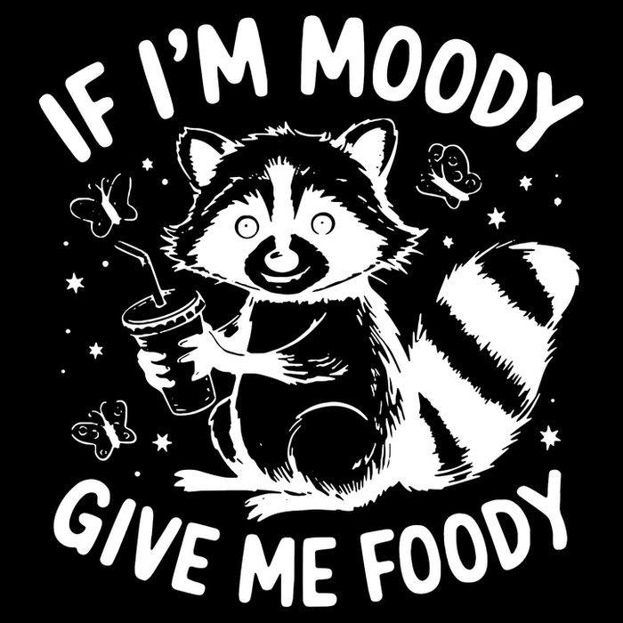 If IM Moody Give Me Foody Funny Raccoon 16 in Basic Backpack
