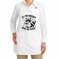 If IM Moody Give Me Foody Funny Raccoon Apron