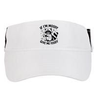 If IM Moody Give Me Foody Funny Raccoon Adult Drive Performance Visor