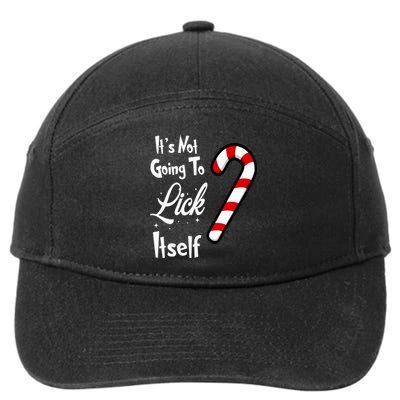 It Is Not Going To Lick Itself Comical Christmas 7-Panel Snapback Hat