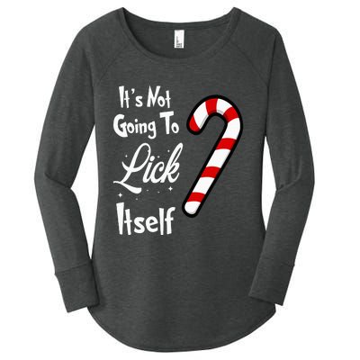 It Is Not Going To Lick Itself Comical Christmas Women's Perfect Tri Tunic Long Sleeve Shirt