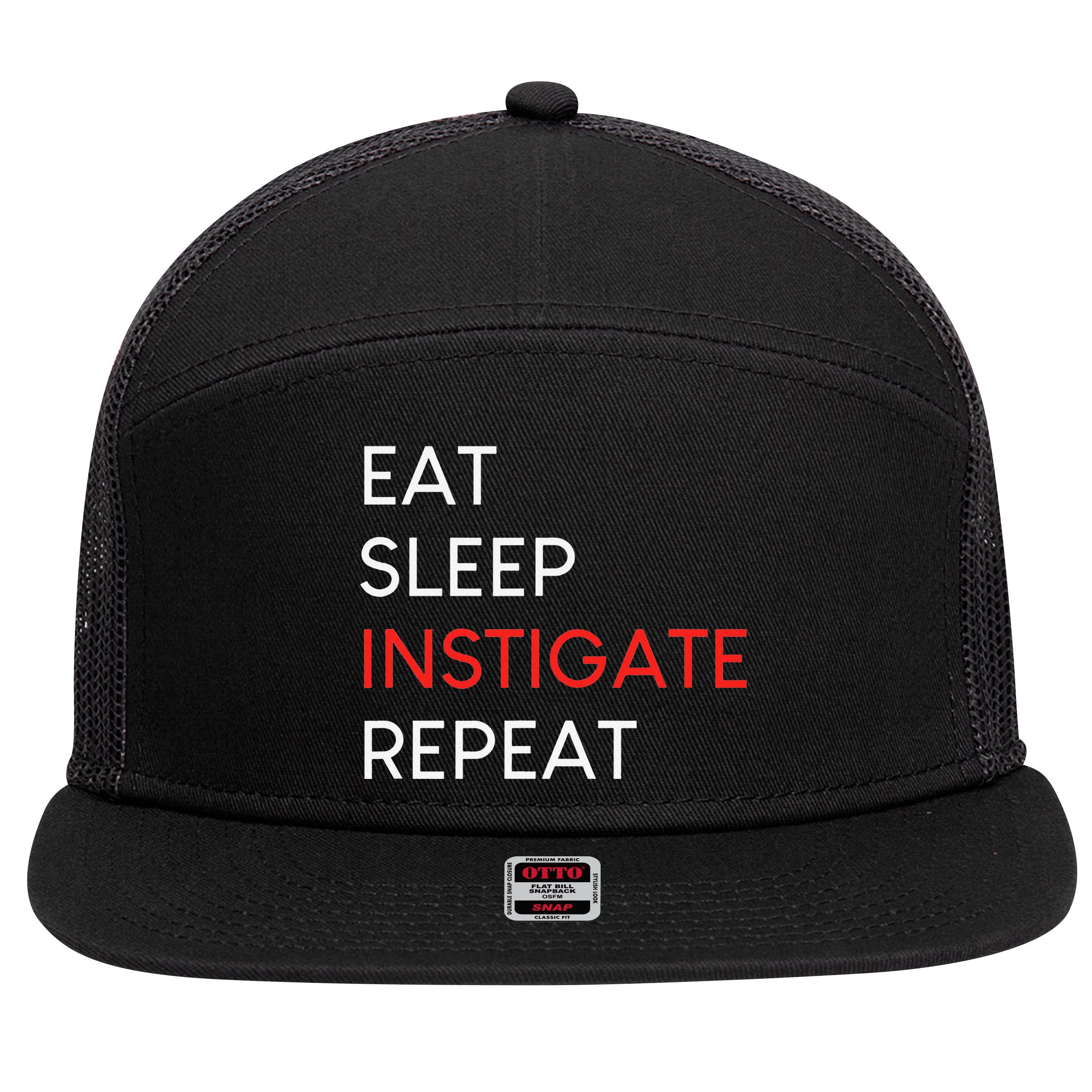 INSTIGATOR 7 Panel Mesh Trucker Snapback Hat