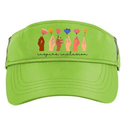 Inspire Inclusion National Womens Day Floral Adult Drive Performance Visor