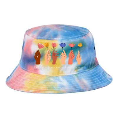 Inspire Inclusion National Womens Day Floral Tie Dye Newport Bucket Hat