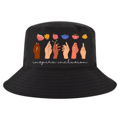 Inspire Inclusion National Womens Day Floral Cool Comfort Performance Bucket Hat