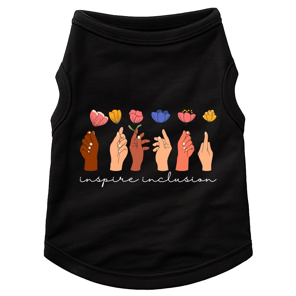 Inspire Inclusion National Womens Day Floral Doggie Tank
