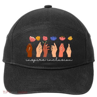 Inspire Inclusion National Womens Day Floral 7-Panel Snapback Hat