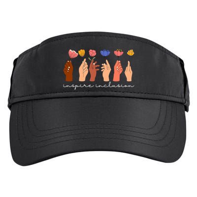 Inspire Inclusion National Womens Day Floral Adult Drive Performance Visor