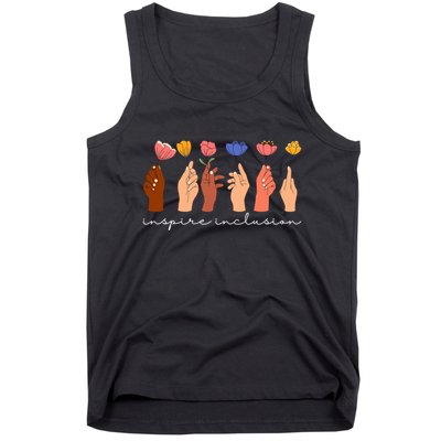 Inspire Inclusion National Womens Day Floral Tank Top