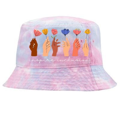 Inspire Inclusion National Womens Day Floral Tie-Dyed Bucket Hat