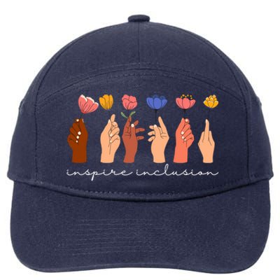 Inspire Inclusion National Womens Day Floral 7-Panel Snapback Hat