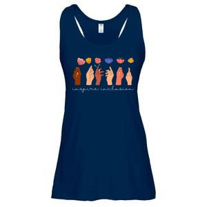 Inspire Inclusion National Womens Day Floral Ladies Essential Flowy Tank