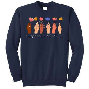 Inspire Inclusion National Womens Day Floral Tall Sweatshirt