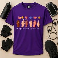 Inspire Inclusion National Womens Day Floral Cooling Performance Crew T-Shirt