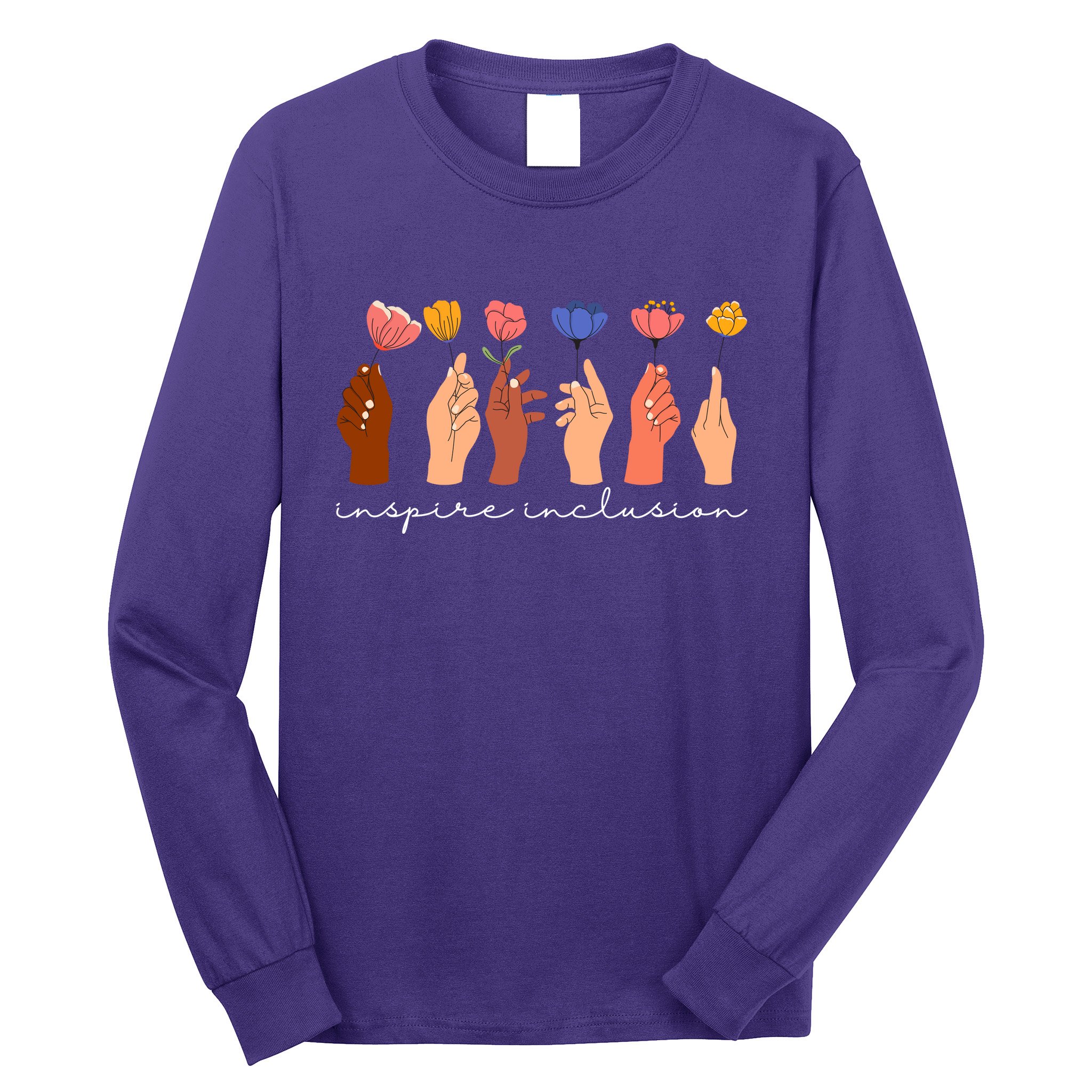 Inspire Inclusion National Womens Day Floral Long Sleeve Shirt