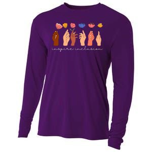 Inspire Inclusion National Womens Day Floral Cooling Performance Long Sleeve Crew