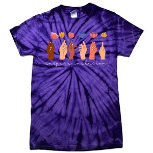 Inspire Inclusion National Womens Day Floral Tie-Dye T-Shirt