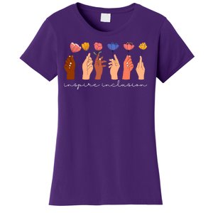 Inspire Inclusion National Womens Day Floral Women's T-Shirt