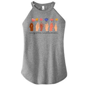 Inspire Inclusion National Womens Day Floral Women's Perfect Tri Rocker Tank