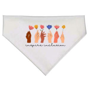 Inspire Inclusion National Womens Day Floral USA-Made Doggie Bandana