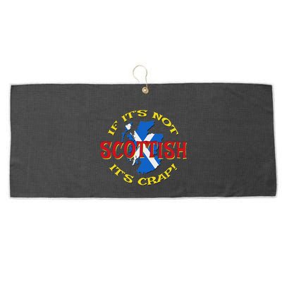 If ItS Not Scottish ItS Crap! Large Microfiber Waffle Golf Towel