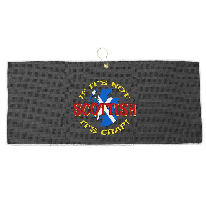 If ItS Not Scottish ItS Crap! Large Microfiber Waffle Golf Towel
