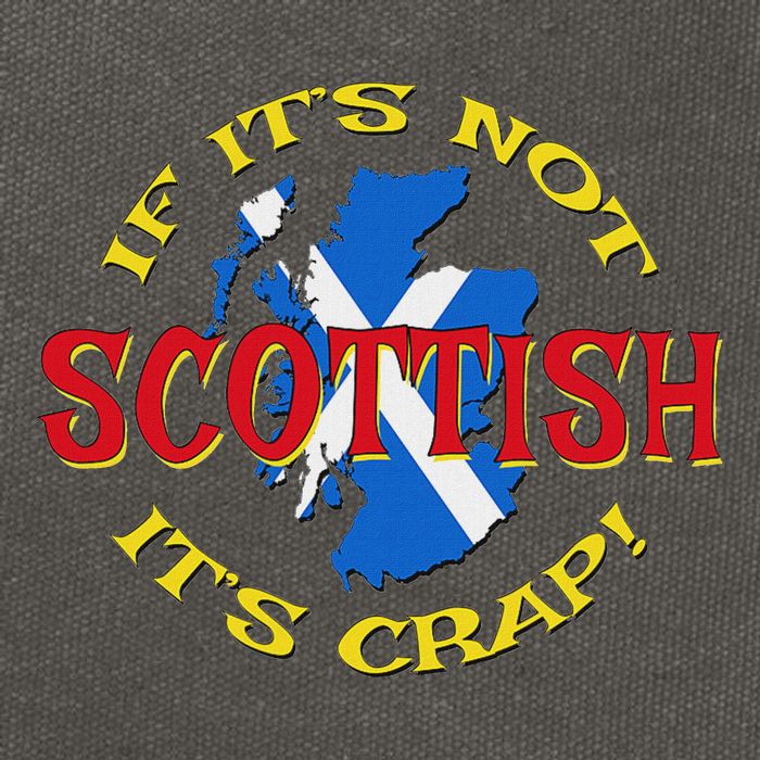 If ItS Not Scottish ItS Crap! Cotton Canvas Backpack