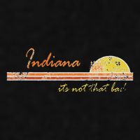 Indiana Its Not That Bad Awesome Retro State Ladies PosiCharge Tri-Blend Wicking Tank