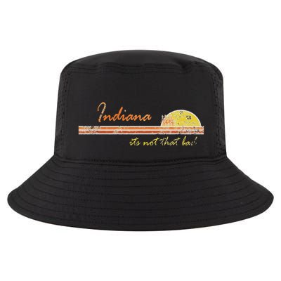 Indiana Its Not That Bad Awesome Retro State Cool Comfort Performance Bucket Hat
