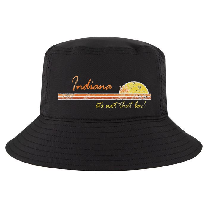 Indiana Its Not That Bad Awesome Retro State Cool Comfort Performance Bucket Hat
