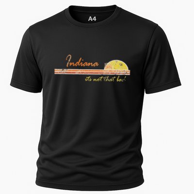 Indiana Its Not That Bad Awesome Retro State Performance Shirt
