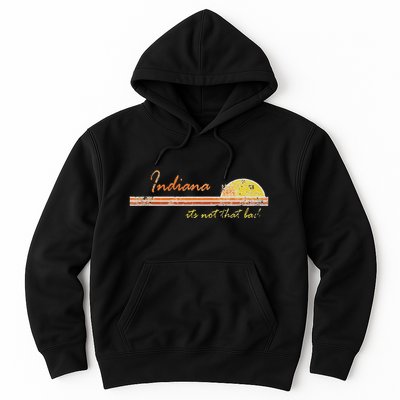 Indiana Its Not That Bad Awesome Retro State Hoodie