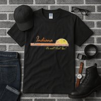Indiana Its Not That Bad Awesome Retro State Tall T-Shirt