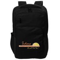 Indiana Its Not That Bad Awesome Retro State Impact Tech Backpack