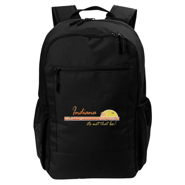 Indiana Its Not That Bad Awesome Retro State Backpack